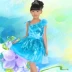 Hiệu suất quần áo 2018 ngày của trẻ em trang phục công chúa váy máy chủ điệp khúc phù hợp với sequined váy đồ bộ cho bé trai Trang phục