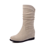 Martens, короткие сапоги, универсальная высокая зимняя матовая обувь на платформе, коллекция 2021, средней длины, большой размер