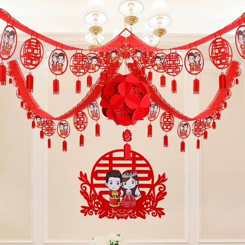 Свадебный ритуал Lahua Свадебная комната Фон настенный украшение