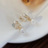 Изысканные маленькие клипсы, дизайнерские серьги, без проколов ушей, кошачий глаз, изысканный стиль