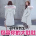 Phụ nữ mang thai quần áo cotton Phụ nữ mùa đông Quần áo bà bầu mùa đông một từ trong phần dài của phiên bản Hàn Quốc của áo khoác xuống mang thai áo bầu thu đông Áo thai sản