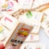 100 mẩu ký tự tiếng Anh học domino cho trẻ em khối xây dựng đồ chơi bằng gỗ 3 - 7 tuổi