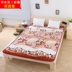 Flannel nệm 0.9 1.2 1.5 1.8 m giường nhíp có thể gập lại washable ký túc xá sinh viên tatami mat Nệm