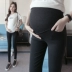 Phụ nữ mang thai xà cạp mùa xuân và mùa thu phần mỏng 2018 phương thức mới chín điểm thai sản quần mùa xuân thấp eo mặc dạ dày quần nâng