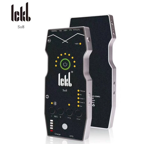 ICKB SO8 Четвертый мобильный телефон Мобильный телефон набор звуковых карт Douyin Fast -Живой якорь K Singing Host Universal Equipment