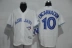 MLB Blue Jays Jersey số 10 ENCARNACION Blue Jays Đồng phục thi đấu bóng chày - Thể thao sau quần áo thể thao mùa đông Thể thao sau