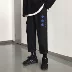 quần siêu cháy cec quần nam dụng cụ quần ống rộng phong cách Hàn Quốc xu hướng lỏng lẻo thương hiệu thẳng quần hoang dã - Quần làm việc