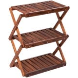 TNR На открытом воздухе три старинные полки лагерь для барбекю стойки с твердым деревом