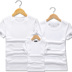 Tùy chỉnh diy in ảnh cha mẹ và con các cặp vợ chồng lớp mẫu giáo quần áo in logo cotton ngắn tay T-Shirt class reunion Trang phục dành cho cha mẹ và con