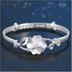 Phiên bản Hàn Quốc của vòng tay bạc Bauhinia ngọt ngào có thể điều chỉnh Vòng tay nữ hoa Vera s999 vòng tay bạc cho mẹ bạn gái vòng tay tinh lâm Vòng đeo tay Cuff