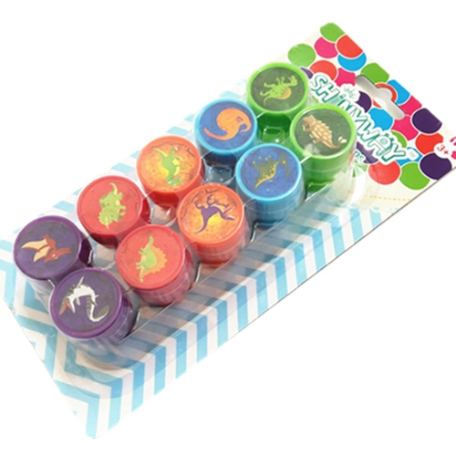 Детский динозавр, печать, чернильная подушечка, 10 шт, подарок на день рождения