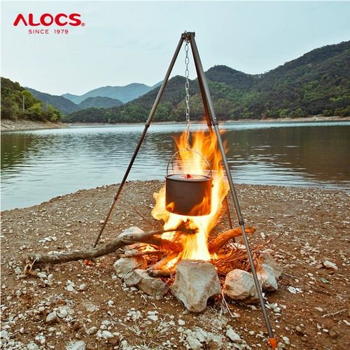 AILU Customs Outdoor Campus Alocs Bonfire Camping Products Camping Products Margion Pot Pot Pot Three -Delta Triangle