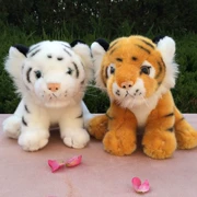 Tiger búp bê hổ trắng đồ chơi sang trọng cung hoàng đạo hổ con mô phỏng hổ nâu búp bê nữ quà tặng sinh nhật - Đồ chơi mềm