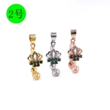 Защитный амулет, пряжка, застежка, аксессуары, изумрудная большая подвеска из воскового агата из нефрита, серебро 925 пробы