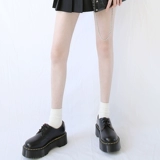 JuicePark Yang Mi Rose Rose и та же самая кожаная кожаная туфли и туфли с туфли Martin. Маленькая кожаная обувь Martin