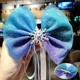 Frozen Blue Baby Hair Phụ kiện Magic Wand Princess Girl Bow Mũ bé Tóc Clip Vương miện Kẹp tóc - Phụ kiện tóc