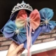 Frozen Blue Baby Hair Phụ kiện Magic Wand Princess Girl Bow Mũ bé Tóc Clip Vương miện Kẹp tóc - Phụ kiện tóc