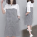 Thai sản váy mùa hè Hàn Quốc phiên bản của phụ nữ mang thai ăn mặc bông phần dài lỏng phụ nữ mang thai mẹ thủy triều ra khỏi vai hoang dã quần áo Áo thai sản