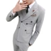 New solid color đôi ngực phù hợp với phù hợp với nam giới ba mảnh Hàn Quốc phiên bản của tự trồng tóc stylist phù hợp với nam giới của wedding dress triều quần tây nam Suit phù hợp