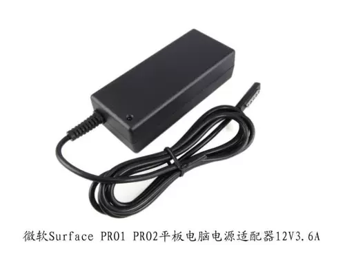 Microsoft Surface Pro1 Pro2 1536 1514 Плоская мощность адаптер мощности 12V3,6A Зарядное устройство