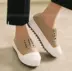 Hàn quốc Dongdaemun chính hãng mùa xuân WHISen bánh dưới vòng đầu thấp để giúp bình thường muffin nền tảng giày vải duy nhất nữ giày juno nữ Giày cắt thấp