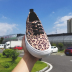 2018 mới Euvans giày vải da báo nữ sinh viên Hàn Quốc ulzzang hoang dã giày phong cách Harajuku shop giày sneaker Plimsolls