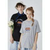 Летняя оригинальная дизайнерская брендовая хлопковая футболка с коротким рукавом для влюбленных, в цветочек