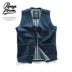 Áo vest mùa thu đông nam size lớn nguyên bản 2018 phiên bản Nhật Bản của bộ đồ denim mỏng denim denim vest sọc vest nam quần thể thao nam Cao bồi