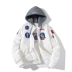 áo phao bomber nam Phi hành gia chung của NASA mùa thu và mùa đông áo khoác dày của Không quân Áo khoác phi công nam và nữ cặp đôi quần áo bông bóng chày rời áo khoác nỉ nam Đồng phục bóng chày