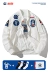 áo phao bomber nam Phi hành gia chung của NASA mùa thu và mùa đông áo khoác dày của Không quân Áo khoác phi công nam và nữ cặp đôi quần áo bông bóng chày rời áo khoác nỉ nam Đồng phục bóng chày