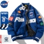 áo khoác nam cao cấp NASA chung phi công áo khoác áo khoác mùa thu và mùa đông dày thủy triều thương hiệu cặp đôi phù hợp với tất cả các trận đấu rời đồng phục bóng chày cotton phù hợp với nam giới áo phao bomber nam