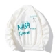 Phi Hành Gia NASA Triều Thương Hiệu Thu Đông Cotton Dày Dặn Phối Áo Khoác Nam Nữ Rời Bóng Chày Cotton Cặp Đôi Phi Công Áo Khoác
