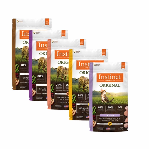 Большой ананас, инстинкт домашнего животного, свежий инстинкт, беззерновая курица для котенка Бейли, 11 фунтов утиного мяса, 10 фунтов кошачьего корма