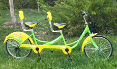 Двухместный / трехместный велосипед О'Витт тандемный