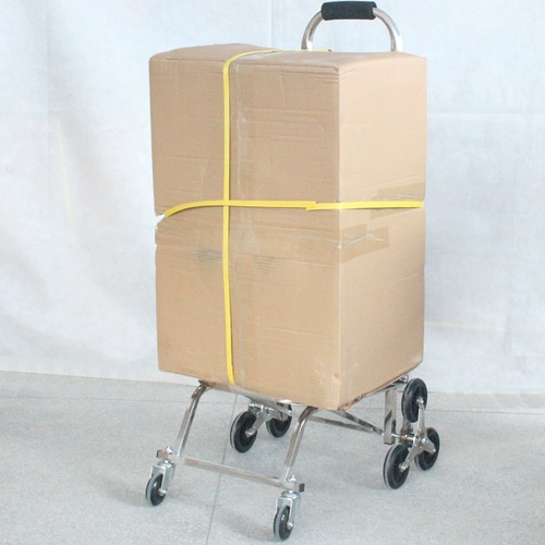 Лестница из нержавеющей стали, универсальная складная портативная багажная тележка домашнего использования, корзина для покупок