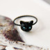 QN tuyệt vời khả năng Nhật Bản dễ thương mèo đen mèo vòng vòng siêu dễ thương nhỏ tươi Nhật Bản và Hàn Quốc phụ nữ đuôi vòng Nhẫn