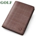 Golf GOLF Men Giấy chứng nhận hộ chiếu kẻ sọc mới Tài liệu hộ chiếu Gói mềm và có thể đeo