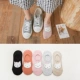 Vớ nữ vớ nông miệng Hàn Quốc dễ thương chống trượt vớ vớ cotton cắt thấp vô hình vớ giường mùa hè đế chân - Vớ mắt cá chân