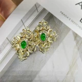 Ретро антикварная брошь, серьги, комплект, европейский стиль, серебро 925 пробы