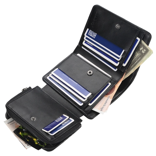 Короткий универсальный бумажник, кошелек с молнией для водительских прав, картхолдер