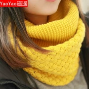 Phiên bản Hàn Quốc của mùa thu và mùa đông mới hạt ngô bib nữ hoa mặt trời Hàn Quốc thời trang ấm áp mũ len đan - Khăn quàng cổ / khăn quàng cổ