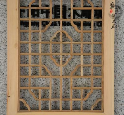 Dongyang khắc gỗ cổ cửa ra vào và cửa sổ đôi hoa cửa sổ phân vùng màn hình hiên trang trí trần gỗ lưới rắn gỗ lưới Màn hình / Cửa sổ