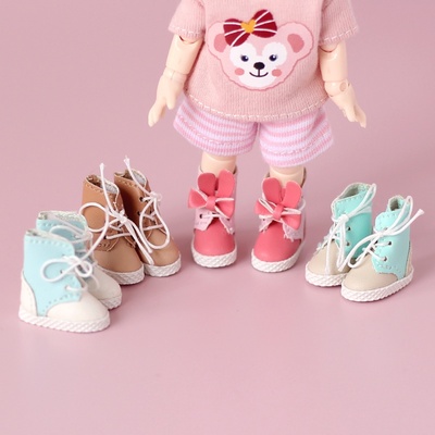 taobao agent OB11 shoes rabbit ears boots bjd12 points doll clothes short boots body9 body GSC beauty pig