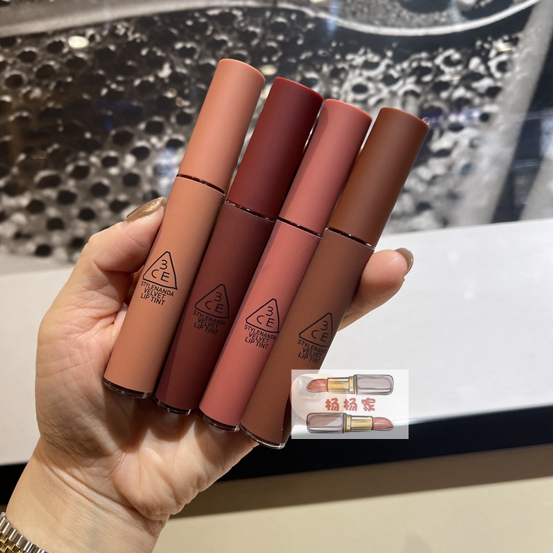 韩国3CE秋冬新慕斯丝绒哑光唇釉Bitter/Definition/Cashmere现货淘宝网