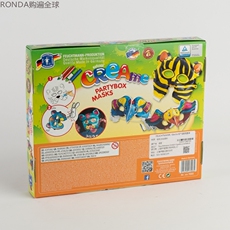 Карнавальная маски 德国feuchtmann 3d立体充气面具diy手绘填色套装动物造型3岁以上 Feuchtmann3d