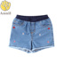 Quần áo trẻ em Annai đích thực 2019 hè mới cho bé gái lớn full eo denim quần short AG926594 - Quần jean quần jean trẻ em cao cấp Quần jean