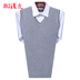 Trung niên vest nam áo len cardigan vest cha mặc V-Cổ đan người đàn ông cao tuổi của mùa thu và mùa đông len vest Dệt kim Vest