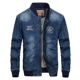 áo jacket Battlefield Jipu Mùa thu và mùa đông Áo khoác denim của nam giới Cổ điển Kích thước lớn Hàng đầu Áo khoác bảo hộ lao động thường ngày Áo khoác nhung của nam giới Cổ áo bóng chày áo khoác dáng dài