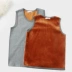 Áo vest nam ấm áp mùa đông cộng với nhung dày vest đồ lót nam mỏng ngọn treo quần áo vest mùa thu - Áo ấm