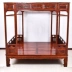 Chạm khắc giường màu đỏ lê Trung Quốc gỗ rắn cổ xưa giường chủ phòng ngủ dày Ming và Qing triều tán giường - Giường